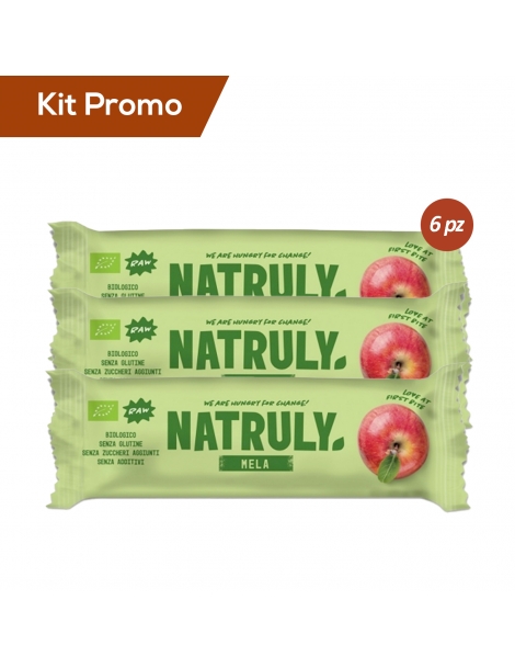 Box 6 barrette Frutta Secca Mela Bio Natruly