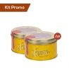 Box 2 lattine di caramelle morbide gusto arancia rossa