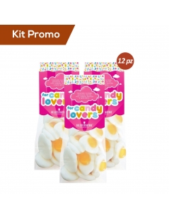 Box 12 sacchetti di Caramelle uova al tegamino, Candylovers