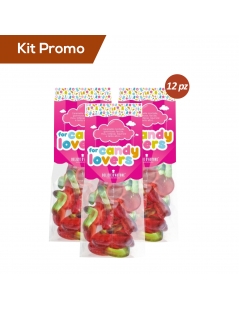 Box 12 sacchetti caramelle gommose ciliegie, Candy Lovers