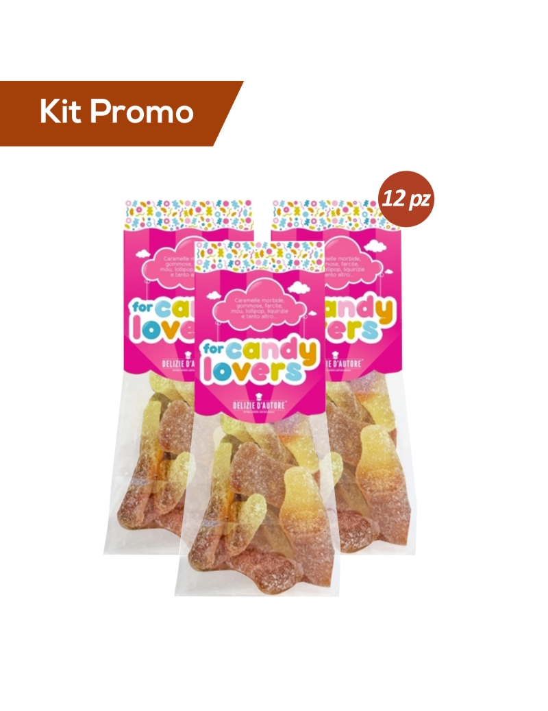 Box 12 sacchetti di caramelle alla coca cola frizzanti, Candy Lovers