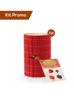 Box 3 Astuccio in Bambù di caramelle ai Frutti Rossi