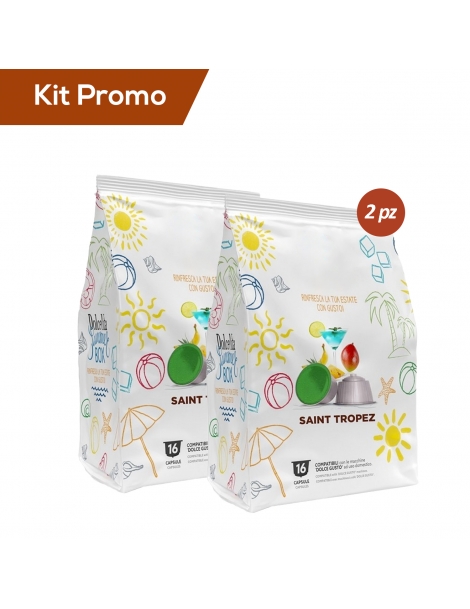 Box 2 sacchetti capsule St Tropez Ice, compatibili Dolce gusto