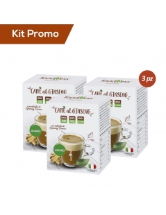 Box 3 scatoline di Caffè al Ginseng Amaro Solubile Foodness