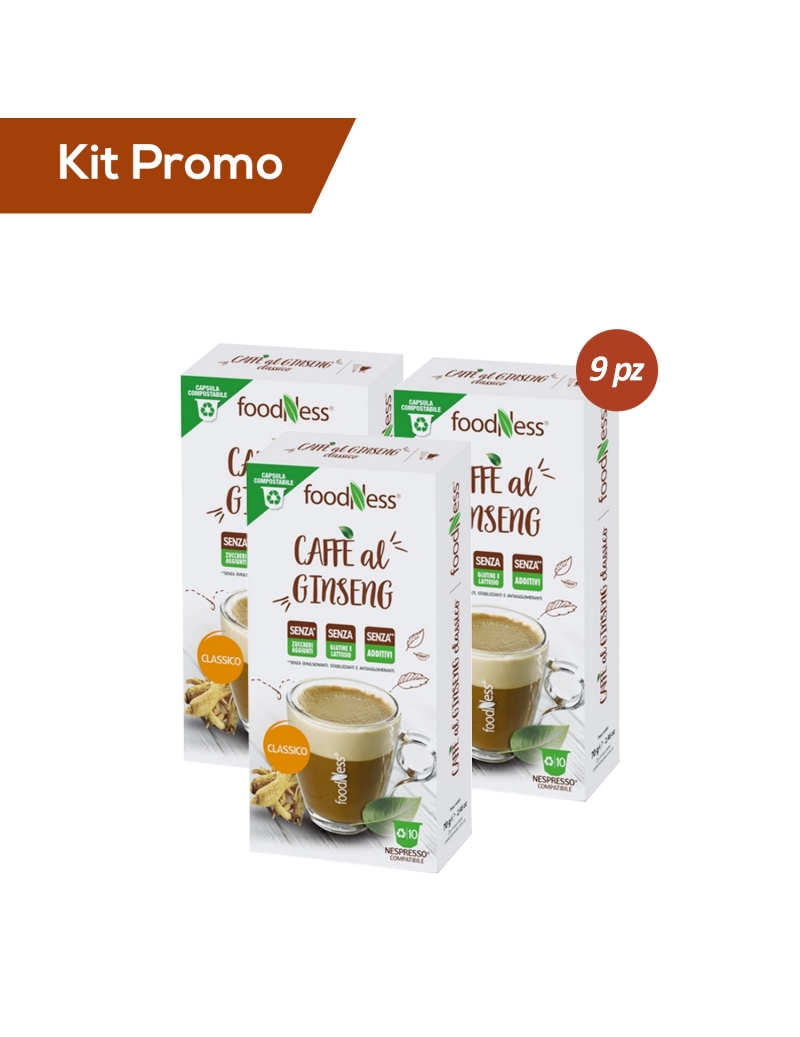 Box 9 scatoline Capsule Nespresso Ginseng Foodness