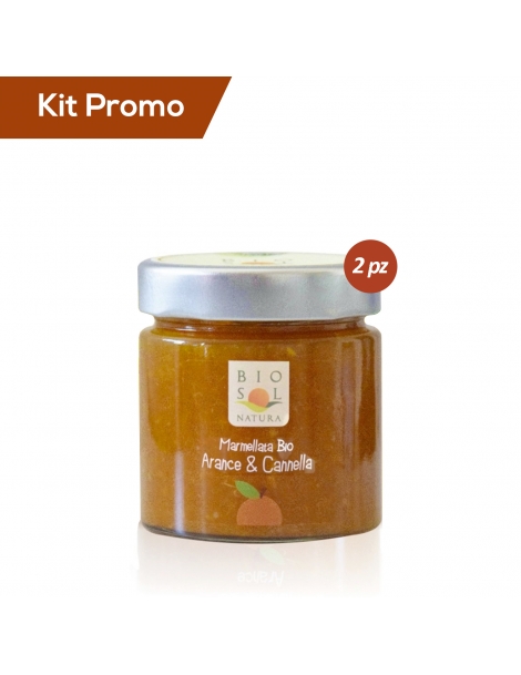 Box 2 vasetti di Marmellata Bio all'Arance e Cannella