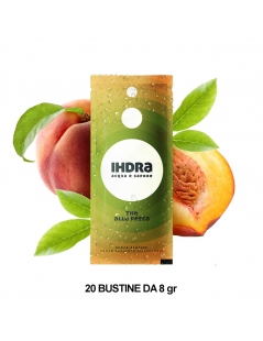 Insaporitore d'acqua gusto tè alla pesca, bustine da 8 gr