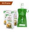 Box 3 scatoline Capsule Nespresso Ginseng Foodness con omaggio borraccia morbida