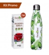 Kit 5 astucci capsule Foodness melograno e mirtillo compatibili caffitaly con omaggio borraccia termica