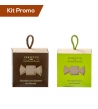 Kit cubo cioccolatini extra fondente e nocciola con cubo cioccolatini al pistacchio