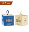Kit cubo cioccolatini gianduia e nocciola con cubo cioccolatini al caramello