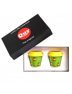 Set 2 bicchierini Quy Cup, fantasia honey