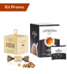 Kit 30 cialde di caffè forte con cioccolatini alla gianduja con nocciole