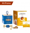 Kit 30 cialde di caffè delicato con cioccolatini al caramello con nocciole