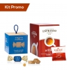 Kit 30 cialde di caffè intenso con cioccolatini al caramello con nocciole