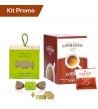 Kit 30 cialde di caffè intenso con cioccolatini al cioccolato bianco con pistacchi