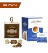 Kit 30 cialde di caffè cremoso con cioccolatini al cioccolato fondente con nocciole