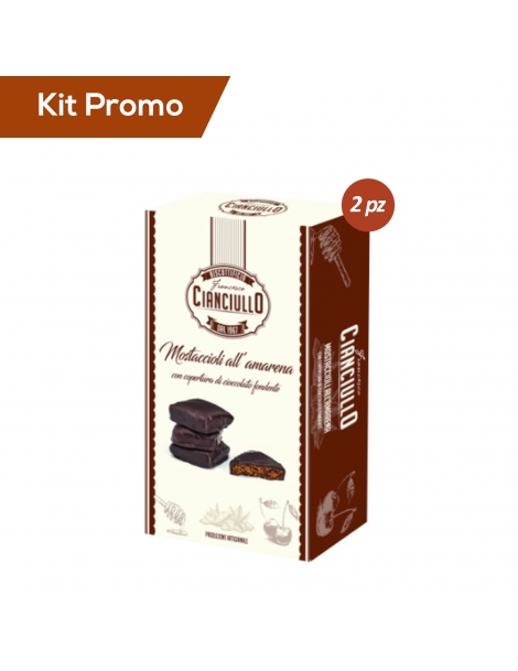 Kit 2 pacchi di mostaccioli ripieni all'amarena