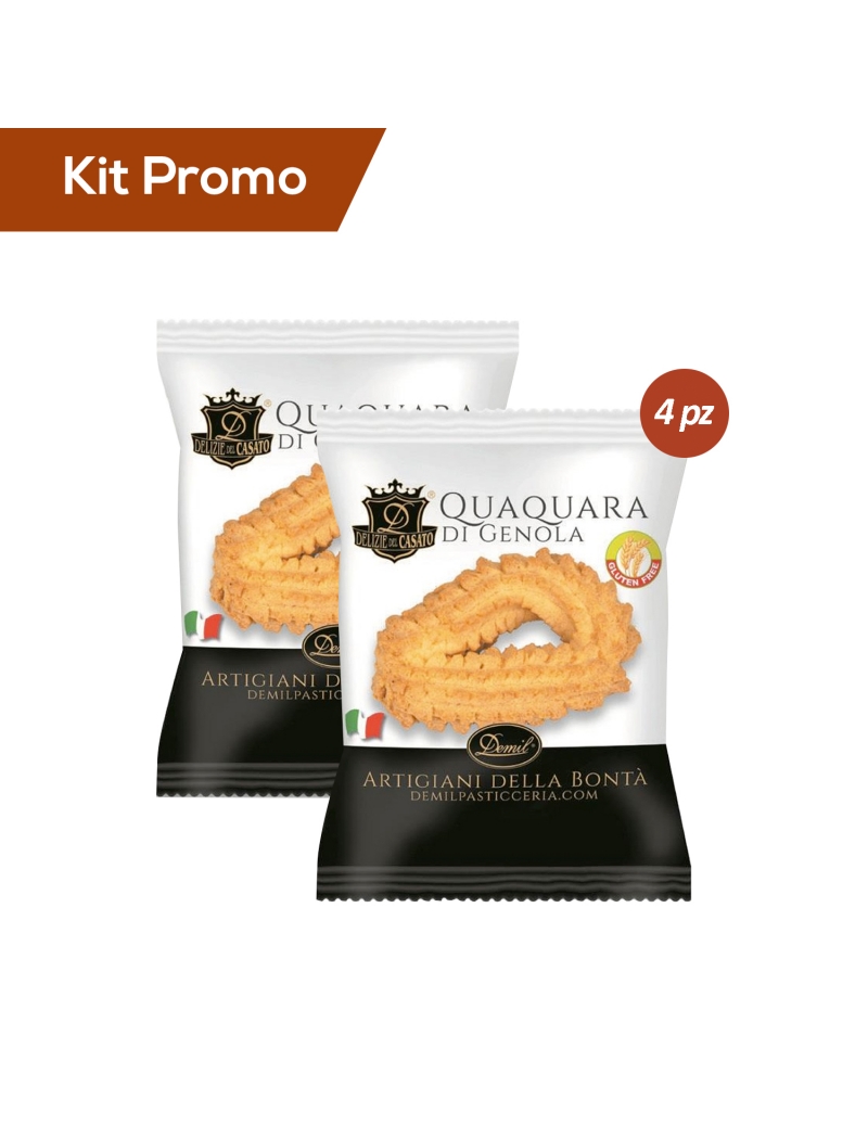 Kit 4 Biscotti Quaquare senza glutine