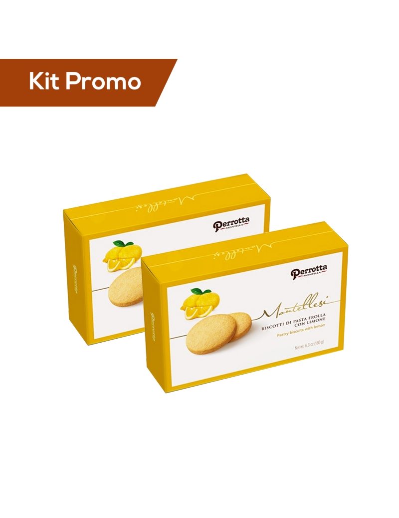 Kit 2 pacchi di biscotti da tè di pasta frolla al limone