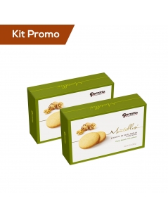 Kit 2 pacchi di biscotti da tè con pasta frolla e noci