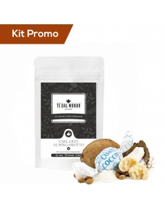 Kit piramidi di tè nero al bergamotto con amaretti al cocco