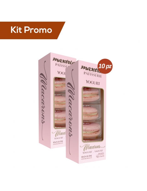 Kit 10 pacchi Macarons Maxtris Allo Yogurt