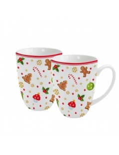 Coppia di tazze ''Sweet Christmas'' in confezione regalo.