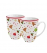 Coppia di tazze ''Sweet Christmas'' in confezione regalo.