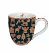 Mugs pupazzi di pan di zenzero blu