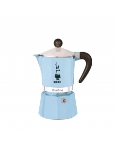 Moka "Rainbow" 1 Tazze, color azzurro