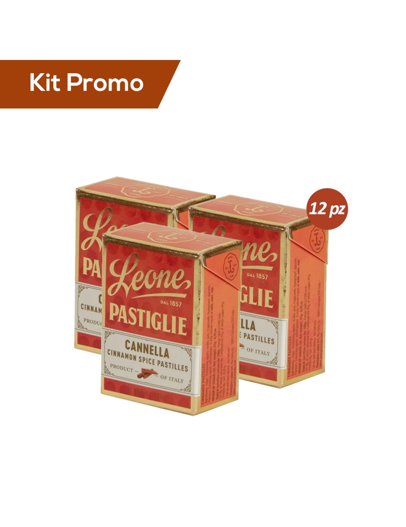 Box 12 scatoline Pastiglie Leone Alla Cannella