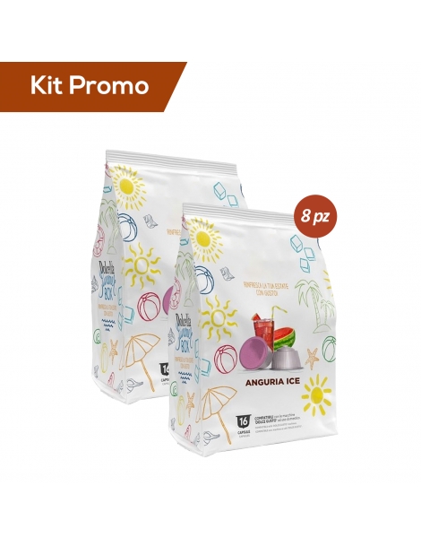 Kit 8 sacchetti Capsule compatibili Dolce Gusto, anguria ice