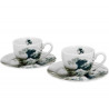 Tazzine da caffè in porcellana, onde