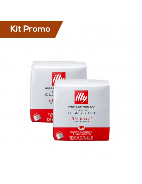 Kit 2 confezioni di Capsule di caffè Illy* Iperespresso, tostato classico