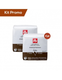 Kit 4 pacchi di capsule di caffè originali Illy* Iperespresso, India