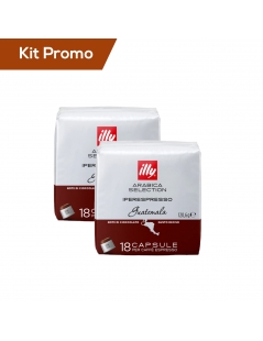 Kit 2 pacchi di capsule di caffè Monorigine Illy* Iperespresso, Guatemala