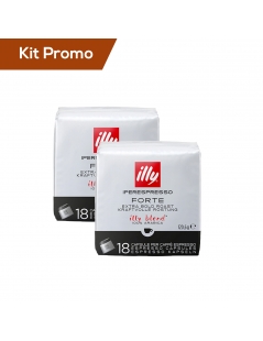 Kit 2 pacchi di capsule di caffè Illy* Iperespresso, tostato forte