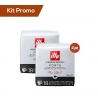 Kit 4 pacchi di capsule di caffè Illy* Iperespresso, tostato forte