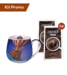 Kit tazza mug natalizia con bustine di cioccolata solubile al latte