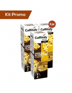 Kit 9 pacchi di Capsule Caffitaly, È Caffè Espresso Al Panettone