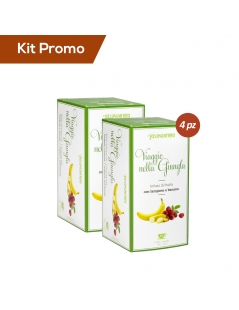 Kit 4 box Infuso Lampone e Banana, regina di fiori
