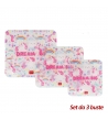 Set 3 Buste Porta Pranzo Unicorno