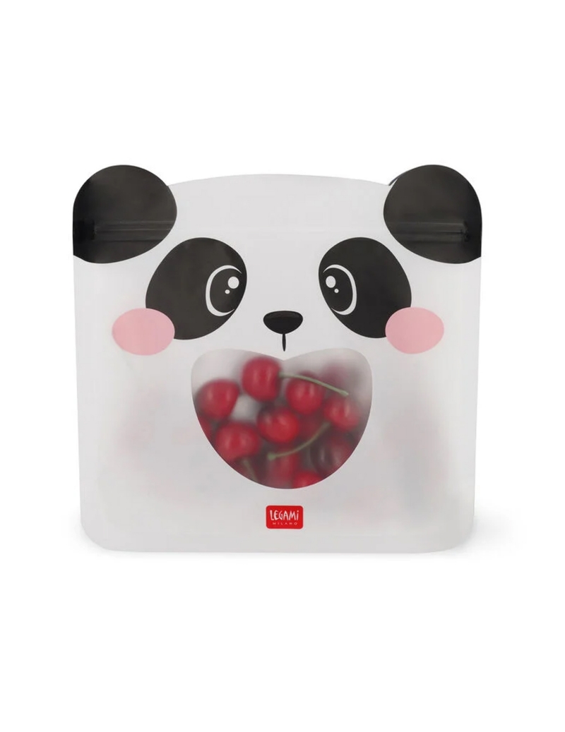 Set 3 Buste Porta Pranzo Panda - Snack Bags - Riutilizzabili
