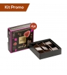 Kit 4 box Cioccolatini al Fondente Con Ripieno Ai Lamponi