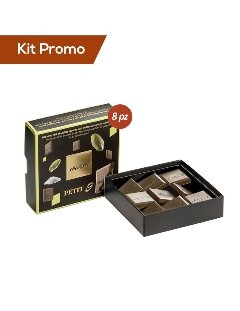 Kit 8 box di Cioccolatini Al Latte Con Ripieno Al Pistacchio