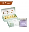 Kit Tea Forte 10 piramidi Lotus con candela alla lavanda