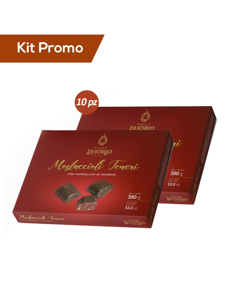 Kit 10 pacchi di Mostaccioli Teneri Con Marmellata Di Amarene