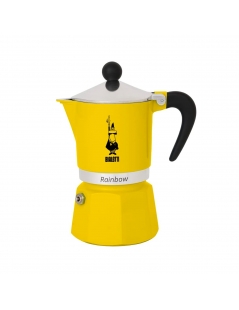 Moka "Rainbow" 3 tazze, colore Giallo