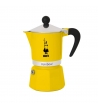 Moka "Rainbow" 3 tazze, colore Giallo